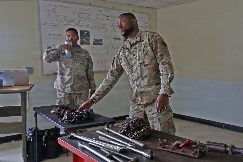 593d CSC Leads Rail Load Operations Training
