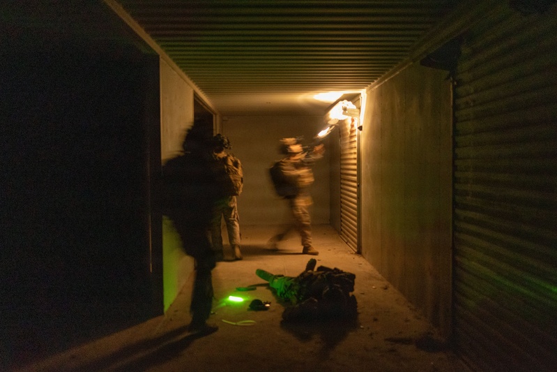 Marines with V2/5 conduct EOTG Vertical Assault Course