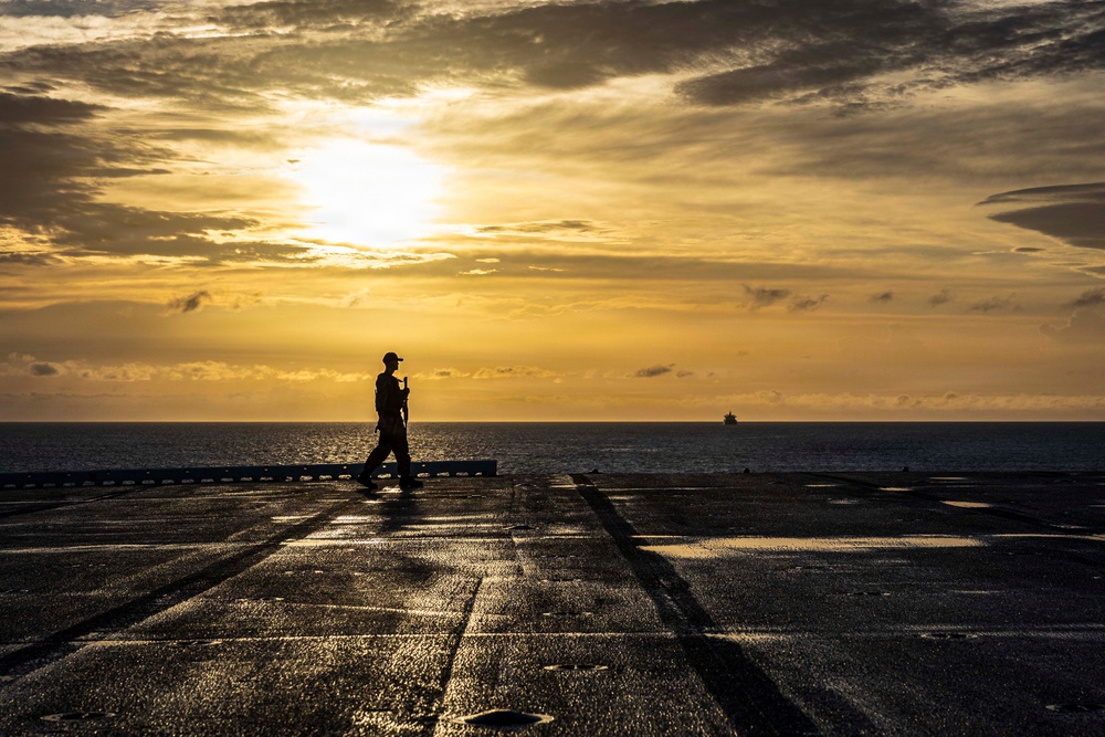 USS Iwo Jima Pulls Into Naval Station Mayport