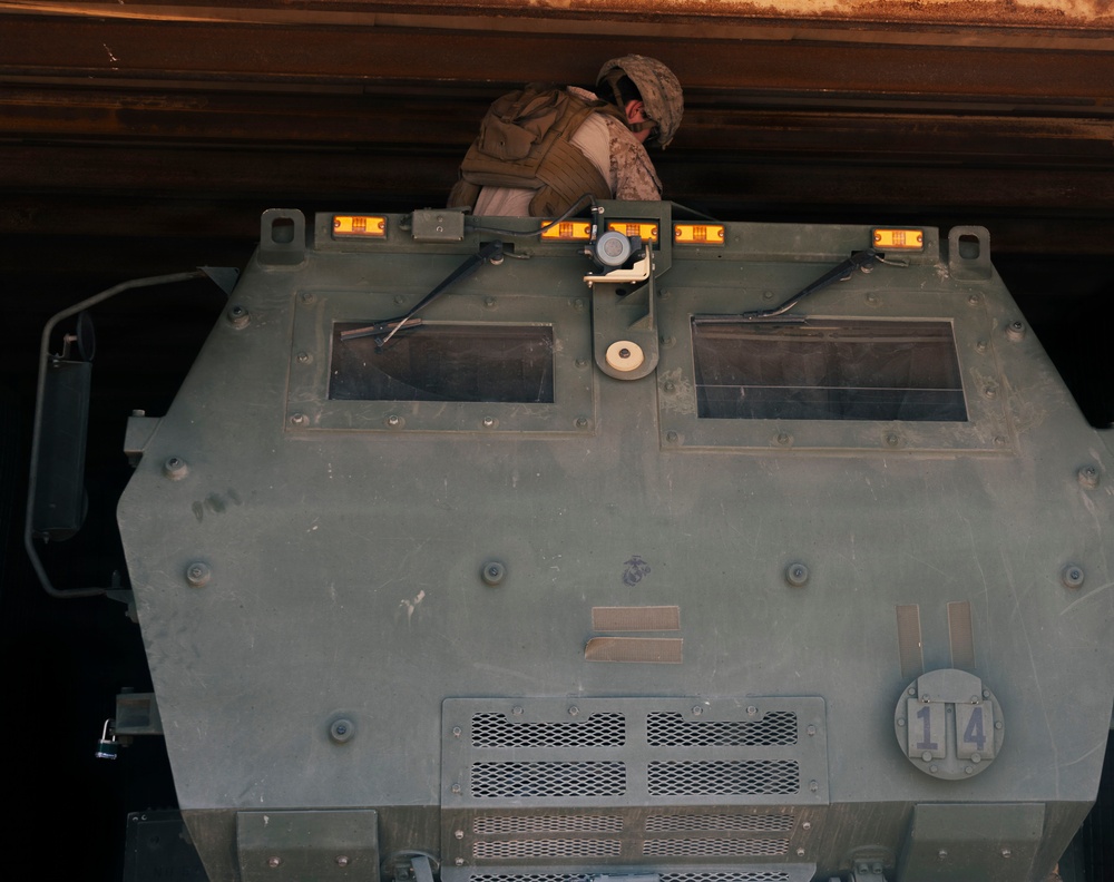 U.S. Marines and Sailors conduct joint refueling operations alongside Army Reserve Soldiers