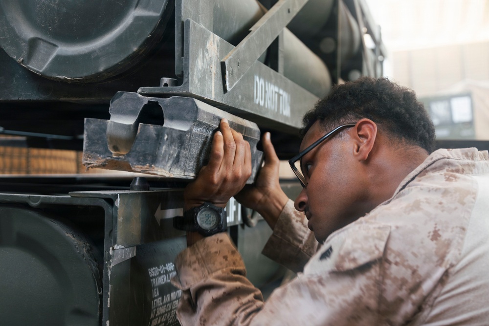 U.S. Marines and Sailors conduct joint refueling operations alongside Army Reserve Soldiers