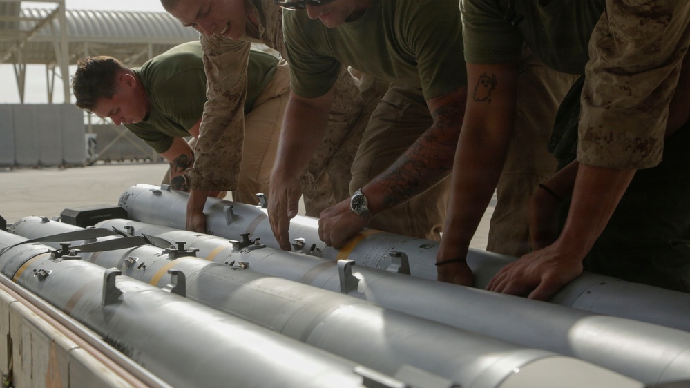 U.S. Marines conduct F/A-18 Hornet landing