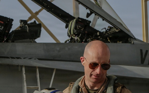 U.S. Marines conduct F/A-18 Hornet landing