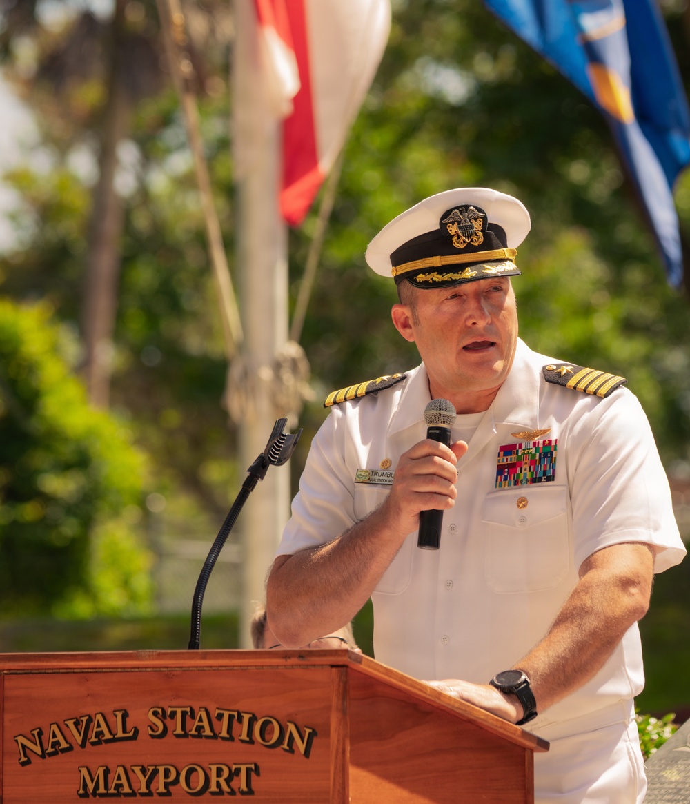Naval Station Mayport Holds 39th Annual Memorial for the USS Stark (FFG 31)