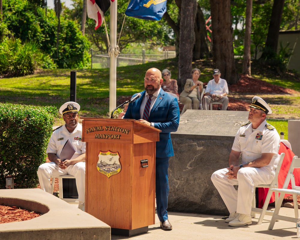Naval Station Mayport Holds 39th Annual Memorial for the USS Stark (FFG 31)