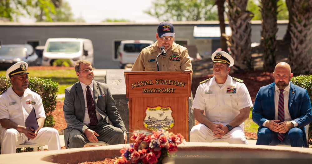 Naval Station Mayport Holds 39th Annual Memorial for the USS Stark (FFG 31)