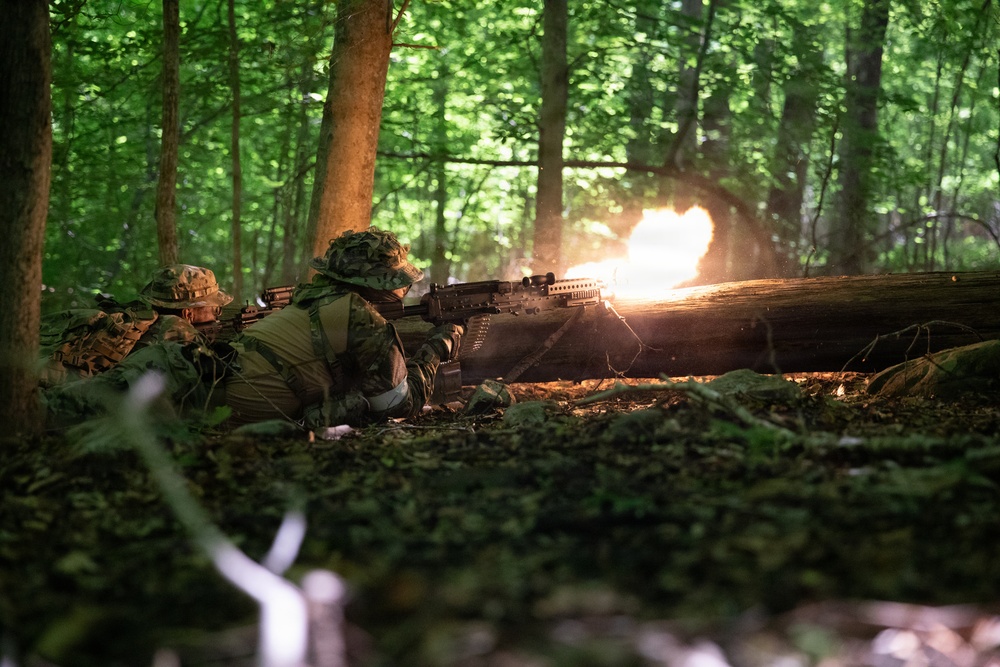 1-150th Calvary Regiment trains infantry skills during annual training