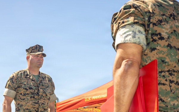 Master Gunnery Sgt. Gene Collins retires