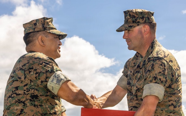Master Gunnery Sgt. Gene Collins retires