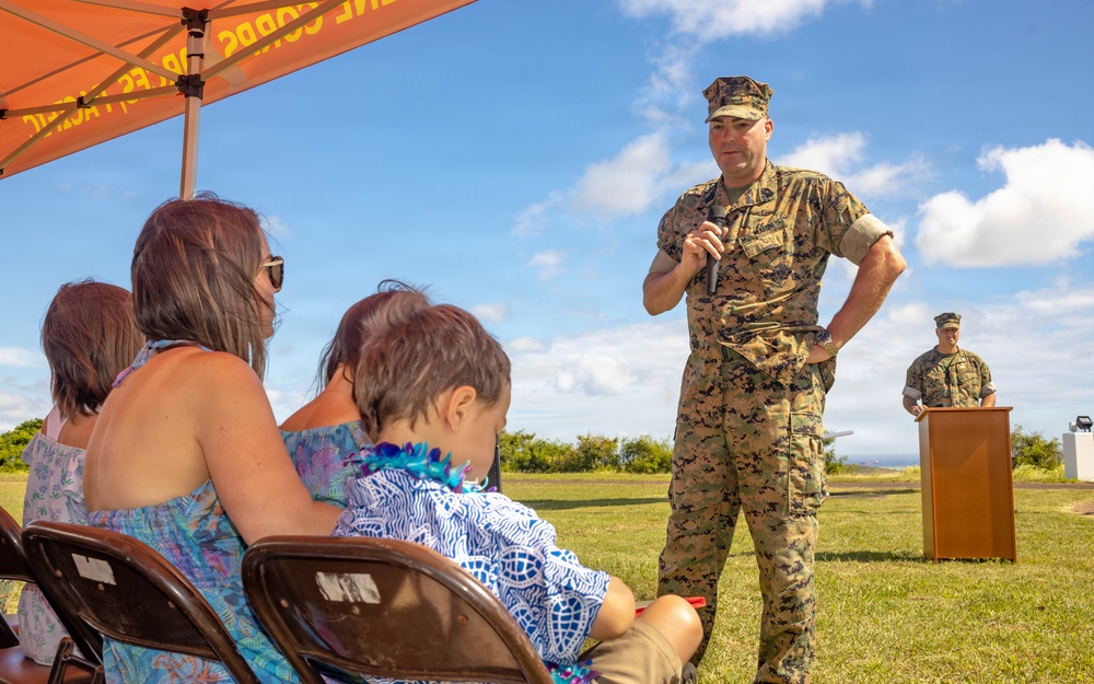 Master Gunnery Sgt. Gene Collins retires