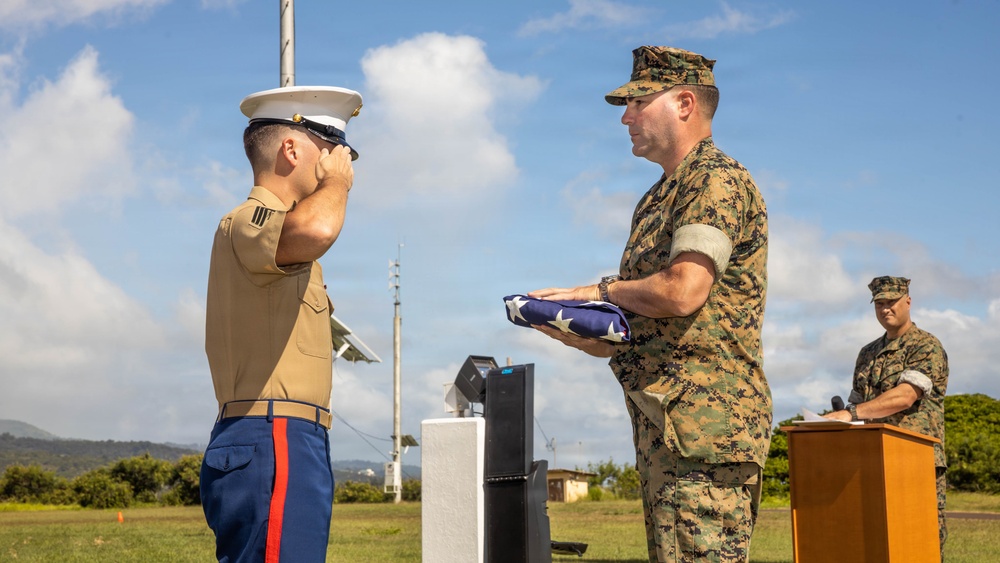 Master Gunnery Sgt. Gene Collins retires