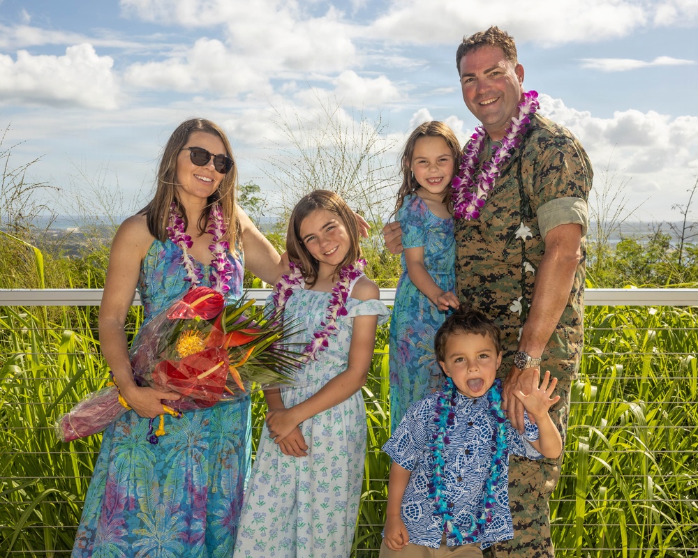 Master Gunnery Sgt. Gene Collins retires