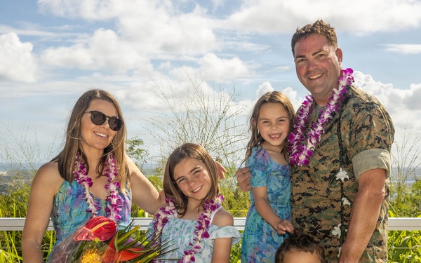 Master Gunnery Sgt. Gene Collins retires