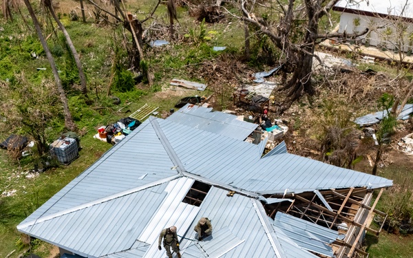 NMCB 1 Supports Roofing Mission in Tinian