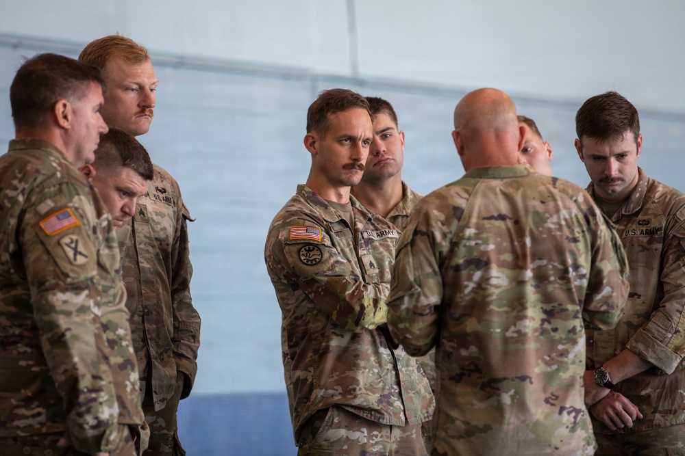218th Maneuver Enhancement Brigade hosts a Combat Water Survival Test on Fort Gordon