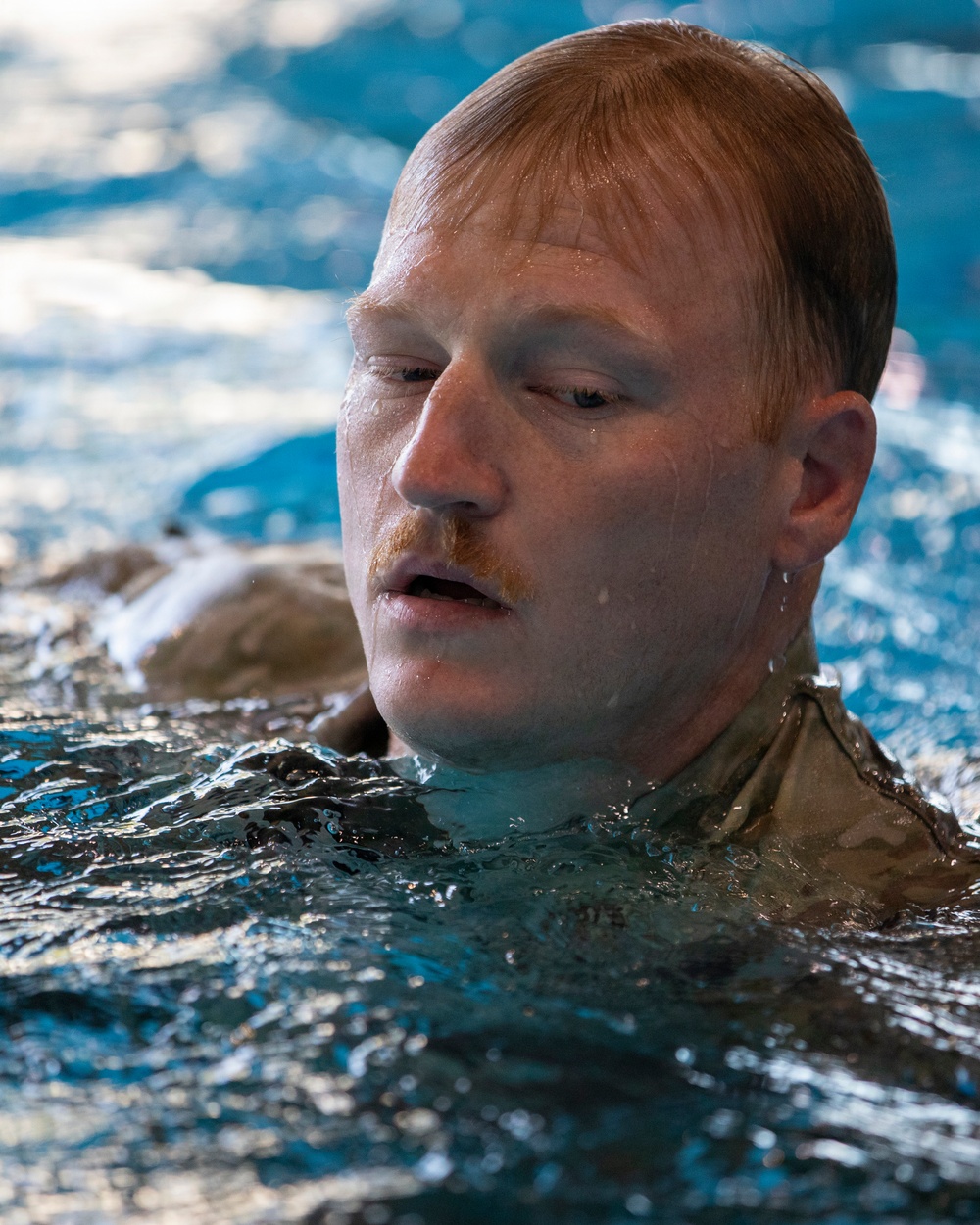 218th Maneuver Enhancement Brigade hosts a Combat Water Survival Test on Fort Gordon
