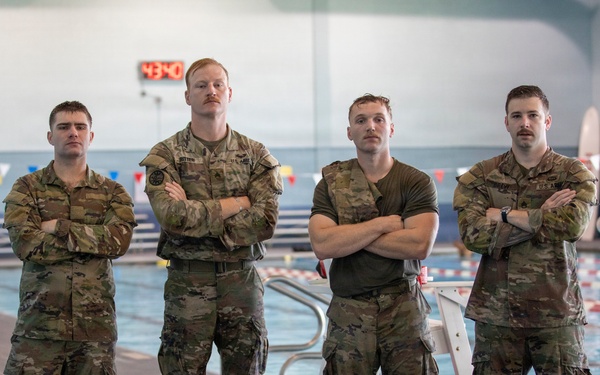 218th Maneuver Enhancement Brigade hosts a Combat Water Survival Test on Fort Gordon
