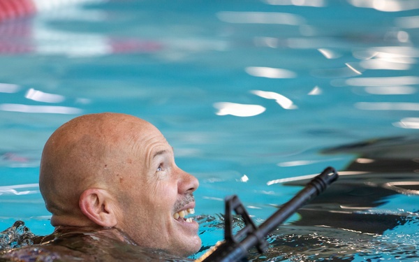 218th Maneuver Enhancement Brigade hosts a Combat Water Survival Test on Fort Gordon