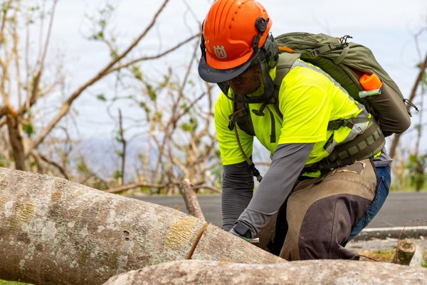 Crews Begin Clearing Marpi's Storm Debris