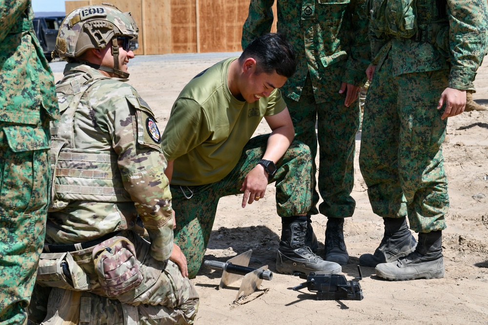 EOD training operation between U.S. and Singapore during Exercise Tiger Balm 2026