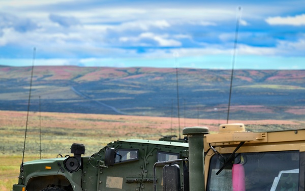 Bravo Battery, 1st Battalion, 94th Field Artillery Regiment, 17th Field Artillery Brigade fires high mobility artillery rocket systems as part of Exercise Tiger Balm 2026