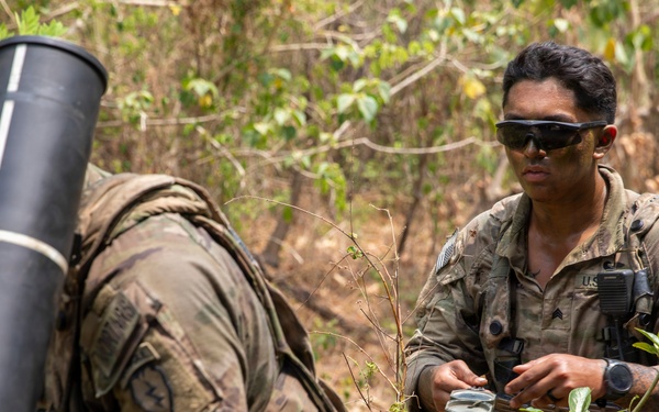 Salaknib 2026: 2-35 Infantry ‘Cacti’ establishes mortar position during JPMRC-X