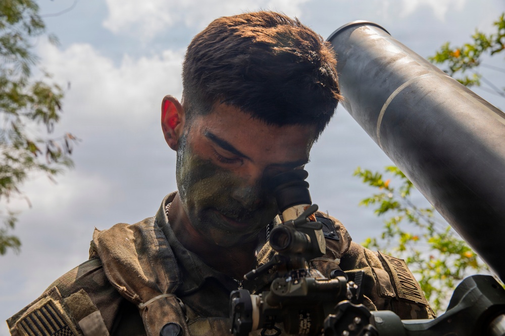 Salaknib 2026: 2-35 Infantry ‘Cacti’ establishes mortar position during JPMRC-X