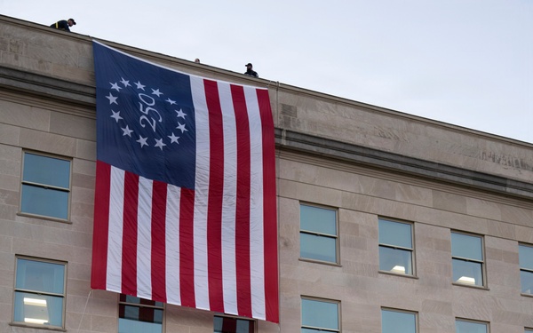 Betsy Ross 250 Flag - Armed Forces Day