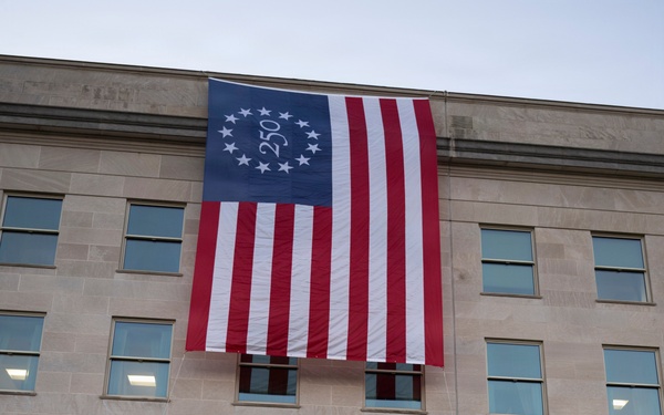 Betsy Ross 250 Flag - Armed Forces Day