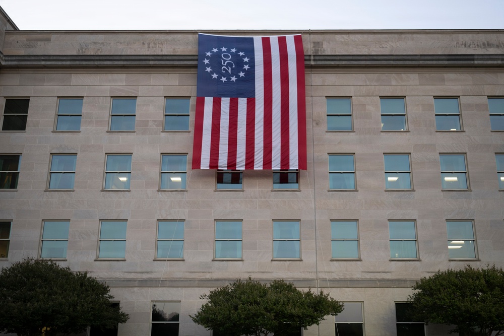 Betsy Ross 250 Flag - Armed Forces Day