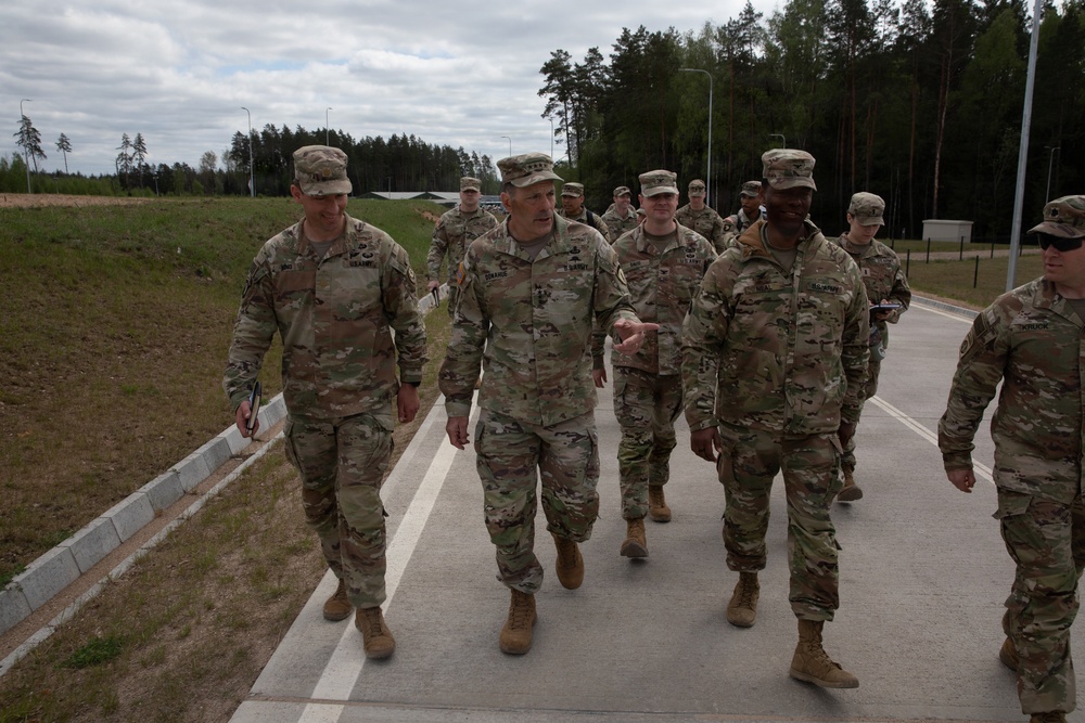 General Christopher T. Donahue visits Lithuania during Project Flytrap