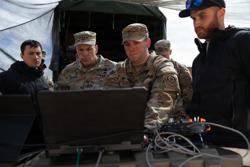 General Christopher T. Donahue visits Lithuania during Project Flytrap
