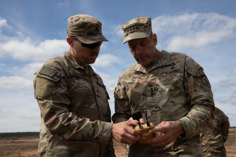 General Christopher T. Donahue visits Lithuania during Project Flytrap