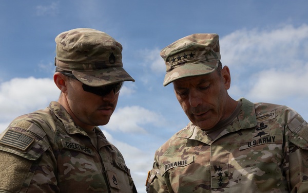 General Christopher T. Donahue visits Lithuania during Project Flytrap