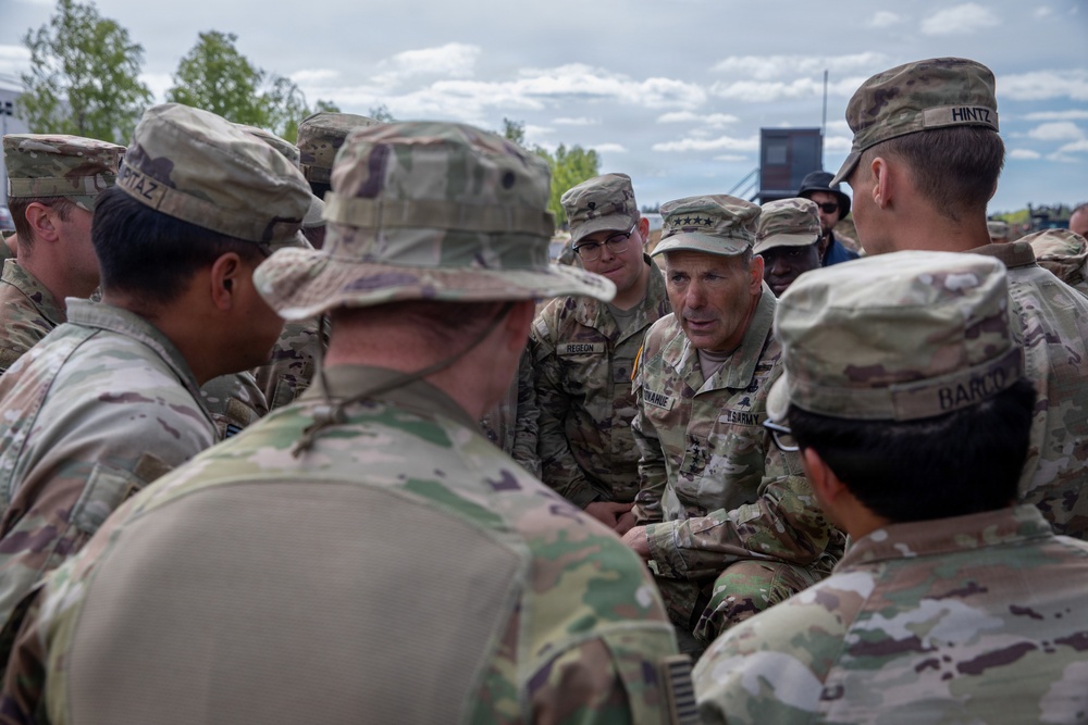General Christopher T. Donahue visits Lithuania during Project Flytrap