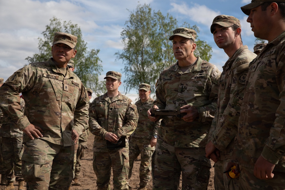 General Christopher T. Donahue visits Lithuania during Project Flytrap