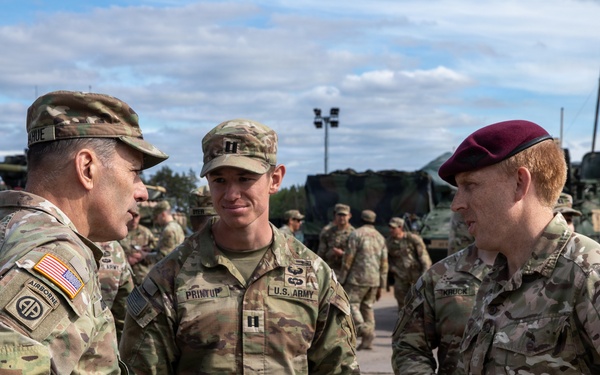 General Christopher T. Donahue visits Lithuania during Project Flytrap