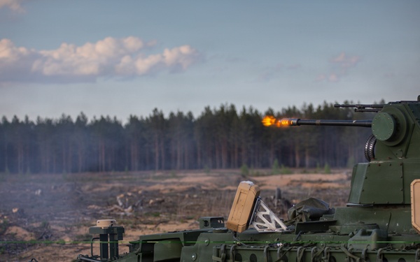 U.S. Army Soldiers conduct counter-unmanned aerial system live-fire testing during Project Flytrap