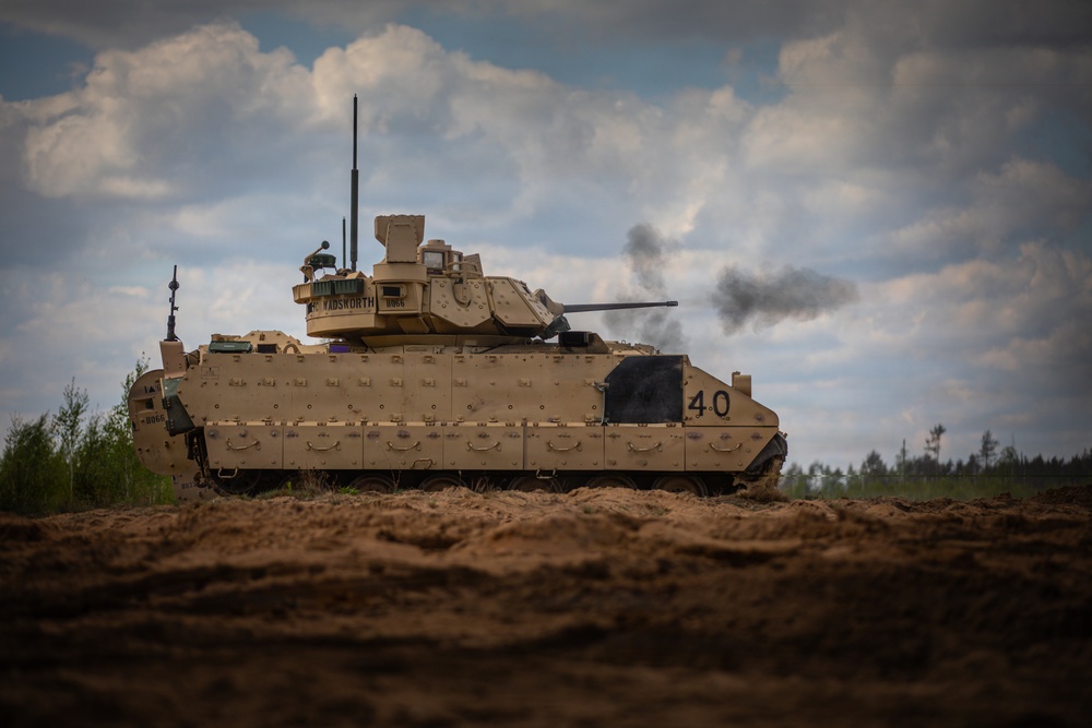 U.S. Army Soldiers conduct counter-unmanned aerial system live-fire testing during Project Flytrap