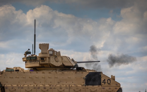 U.S. Army Soldiers conduct counter-unmanned aerial system live-fire testing during Project Flytrap
