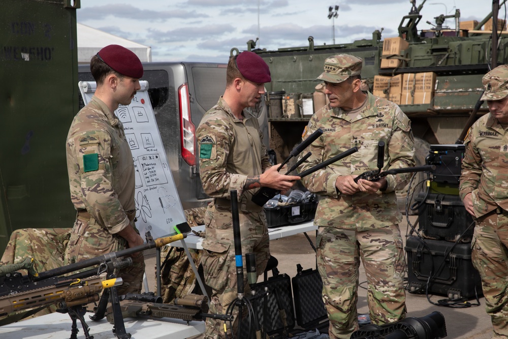 General Christopher T. Donahue visits Lithuania during Project Flytrap