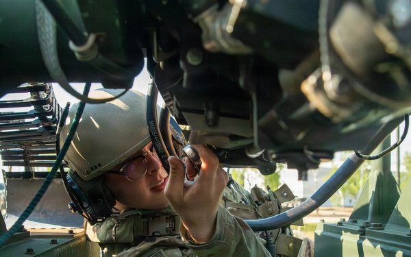 U.S. Army Soldiers conduct counter-unmanned aerial system live-fire testing during Project Flytrap