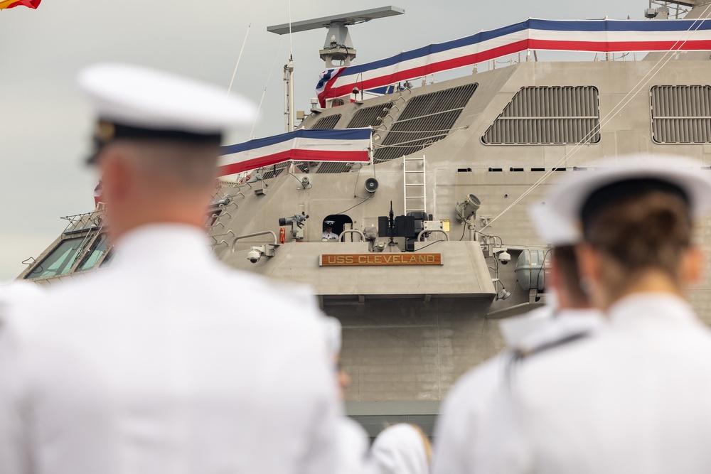 USS Cleveland (LCS 31) Commissions in Cleveland, Ohio