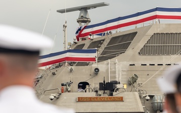 USS Cleveland (LCS 31) Commissions in Cleveland, Ohio