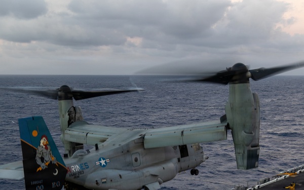 22nd MEU (SOC) | Flight Operations aboard USS Iwo Jima
