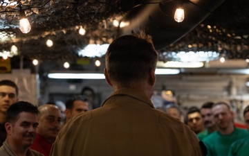 USS George H. W. Bush (CVN 77) Hosts NAVCENT/5th Fleet Commander