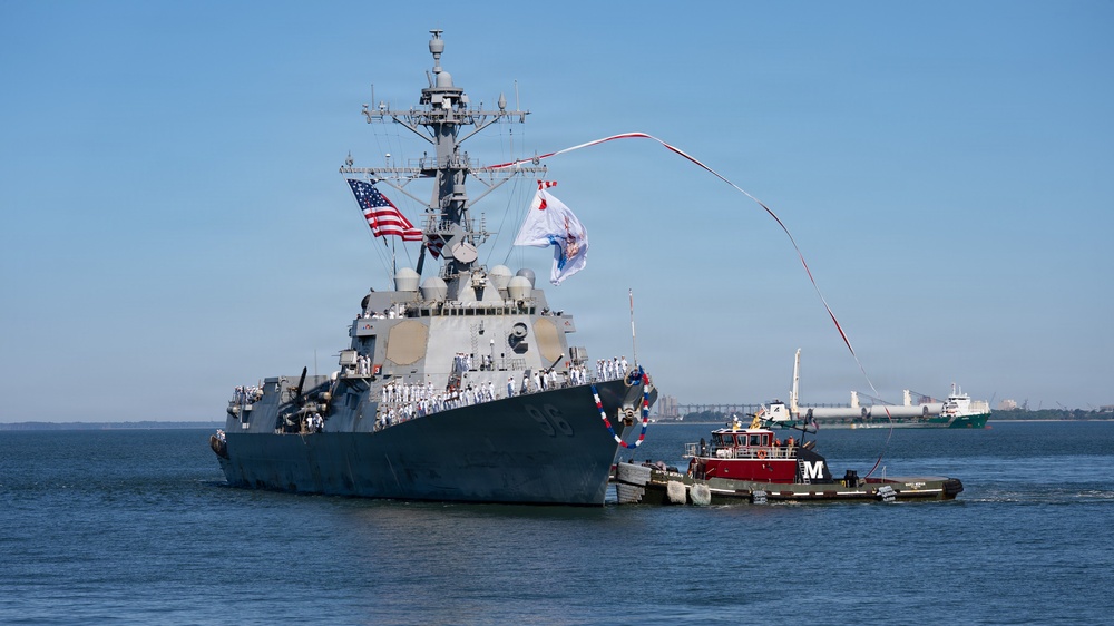 USS Bainbridge Returns to Naval Station Norfolk Following Successful 11-Month Deployment