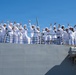 SECWAR, CNO, MCPON welcome home Ford carrier strike group