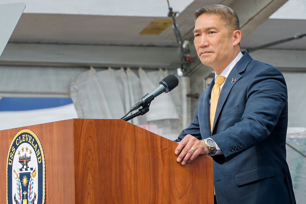 USS Cleveland (LCS 31) commissions in namesake city
