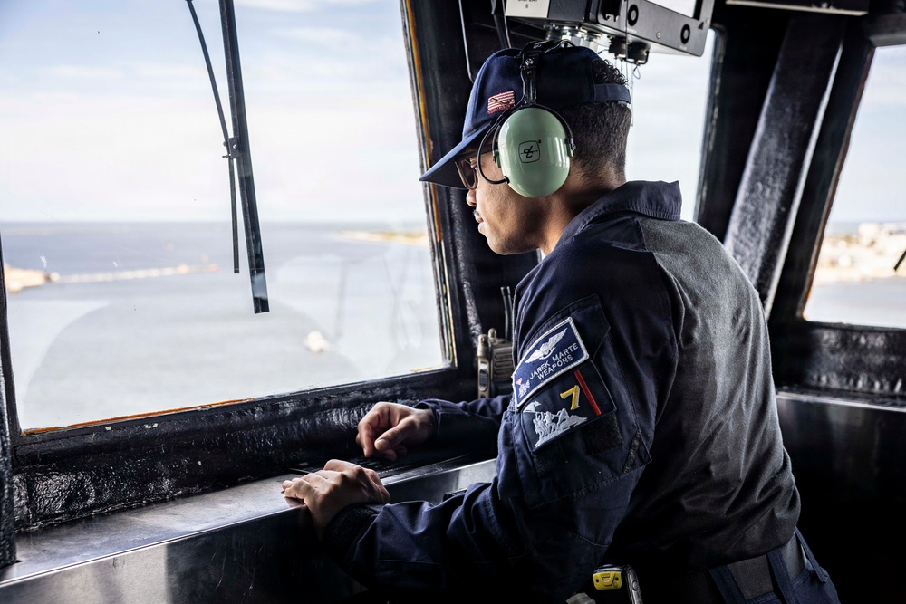 USS Iwo Jima Departs Naval Station Mayport